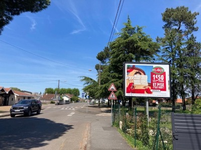 panneau affichage publicitaire L548B
85, avenue Francis Planté - DAX // SAINT PAUL LES DAX