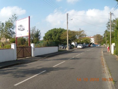panneau affichage publicitaire G189A
25, rue de Numa - Anglet
En direction d'Anglet centre