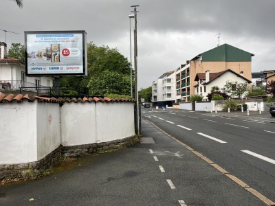 panneau affichage publicitaire L407D
39, avenue d'Espagne - Anglet
BAYONNE