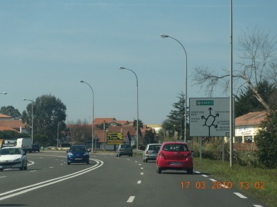 panneau affichage publicitaire L403
1, rue Camiade - ANGLET
En direction d'Anglet, Biarritz