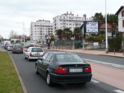 panneau affichage publicitaire G118E
35, avenue de Bayonne - R.N. 10 - Anglet
En direction de Biarritz