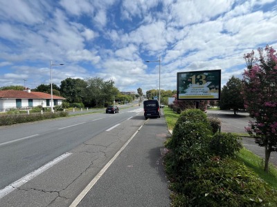 panneau affichage publicitaire L399H
83, avenue du Maréchal Soult - R.N. 10 - BAYONNE
En direction de Bayonne
