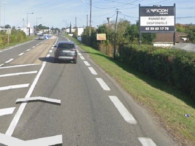 panneau affichage publicitaire L494B
1, rue Casablanca - R.N. 10 - SAINT VINCENT DE TYROSSE
En direction de Dax